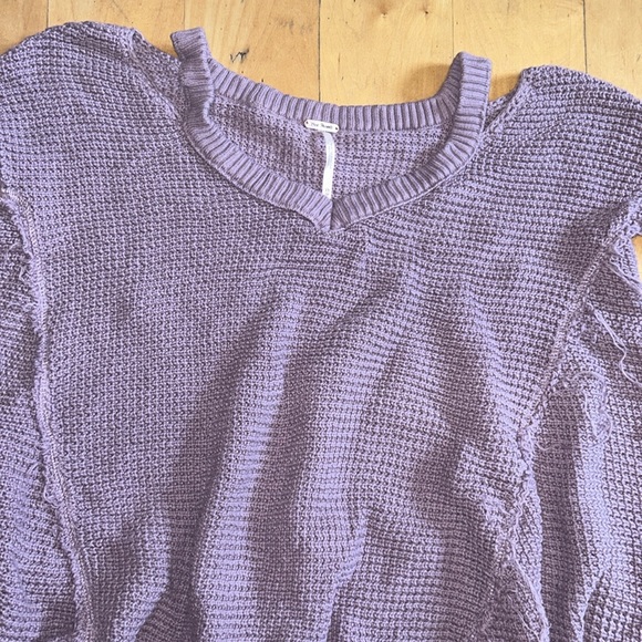 Free people xs sweater purple - Picture 2 of 4